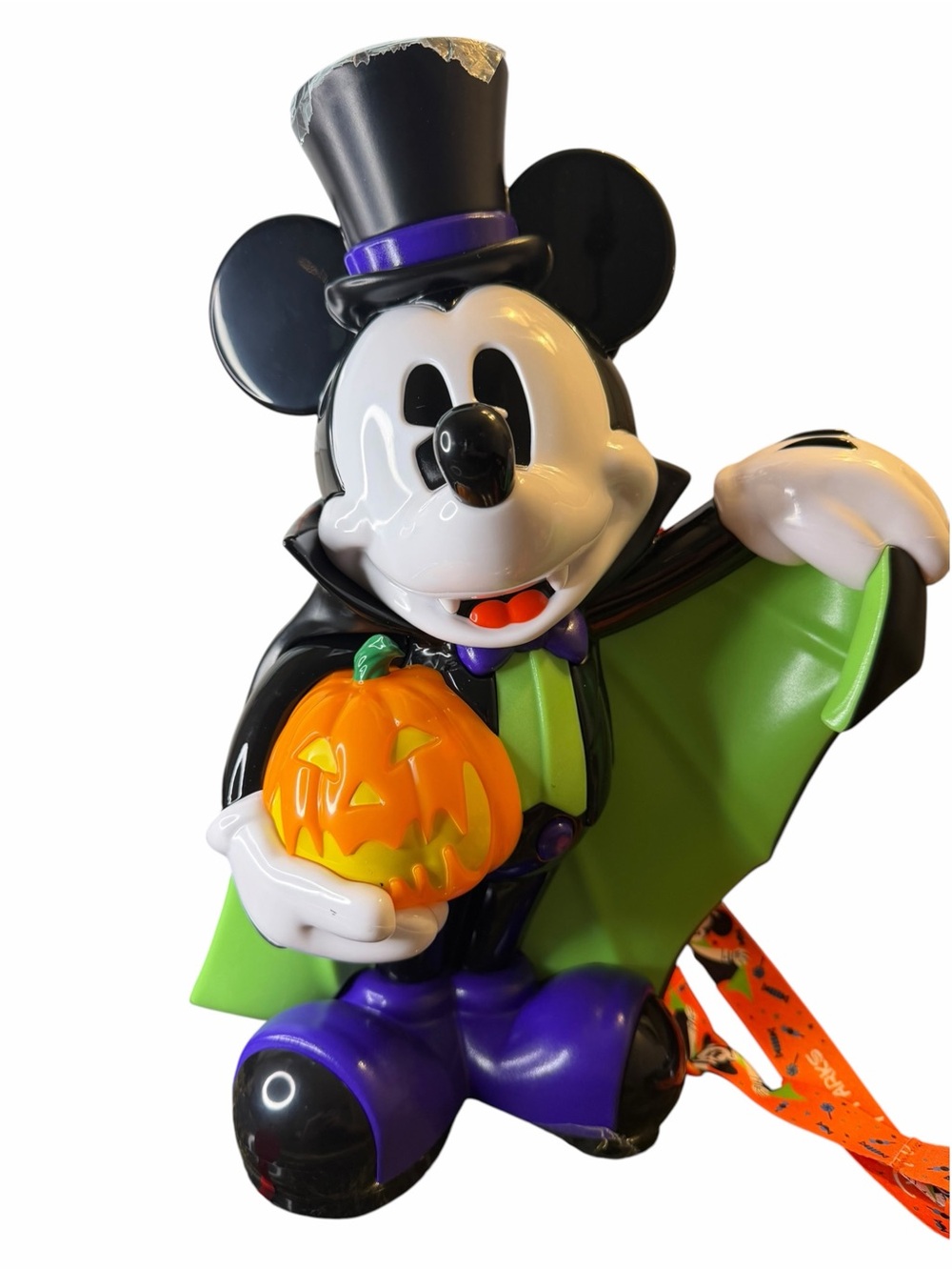 Disney Parks 2026 Mickey Vampire Halloween Light Up Popcorn Bucket NWT